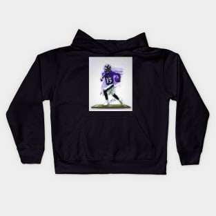 Marquise Hollywood Brown Baltimore Sports Art Kids Hoodie